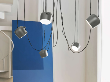 FLOS - AIM SMALL STEEL BLUE ANODIZED - LED pendant lamp by In Stock - view 3